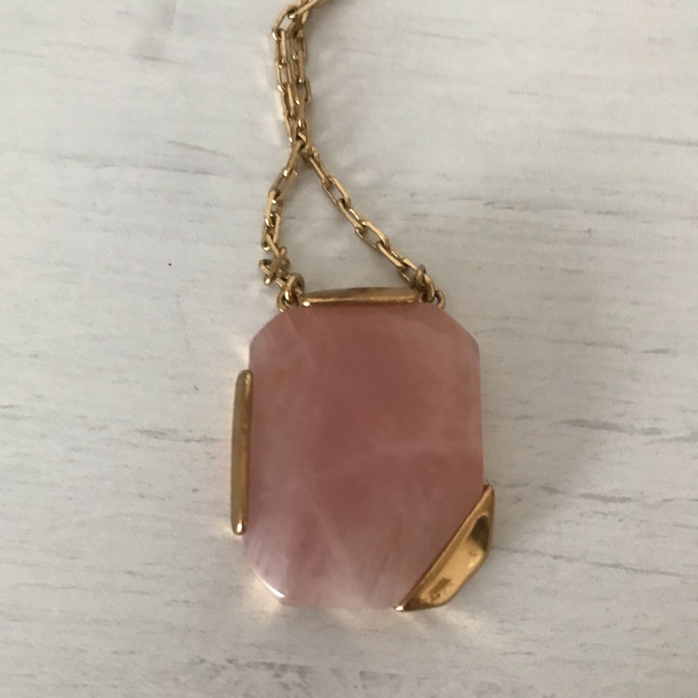 Kate Spade Rose Quarts Pendant Necklace